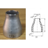 Paslanmaz Kaynaklı Redüksiyon (Konsantrik) 1 1/2"x1 1/4" AISI316