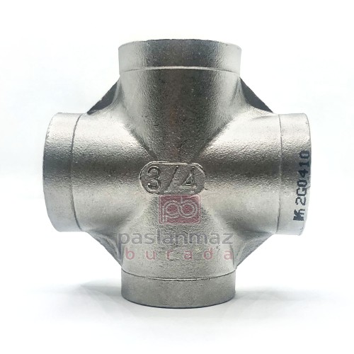 Stainless Threaded Cross Equal Tee