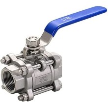 Stainless Steel Threaded 3-Piece Ball Valve